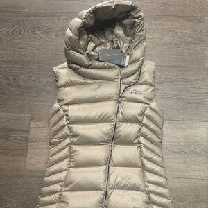 Women's KJUS Taupe champagne Puffer Vest medium NWT